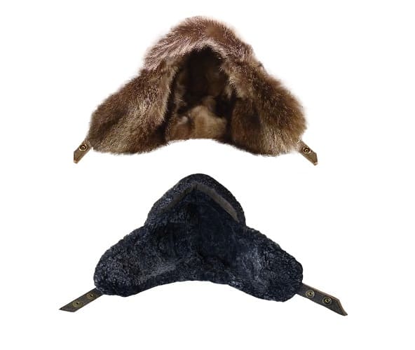 Chapeaux doublés de fourrure ou mouton
