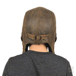 Chapeau aviateur vu de dos
