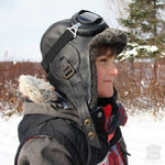 Bonnet aviateur pour hiver enfant