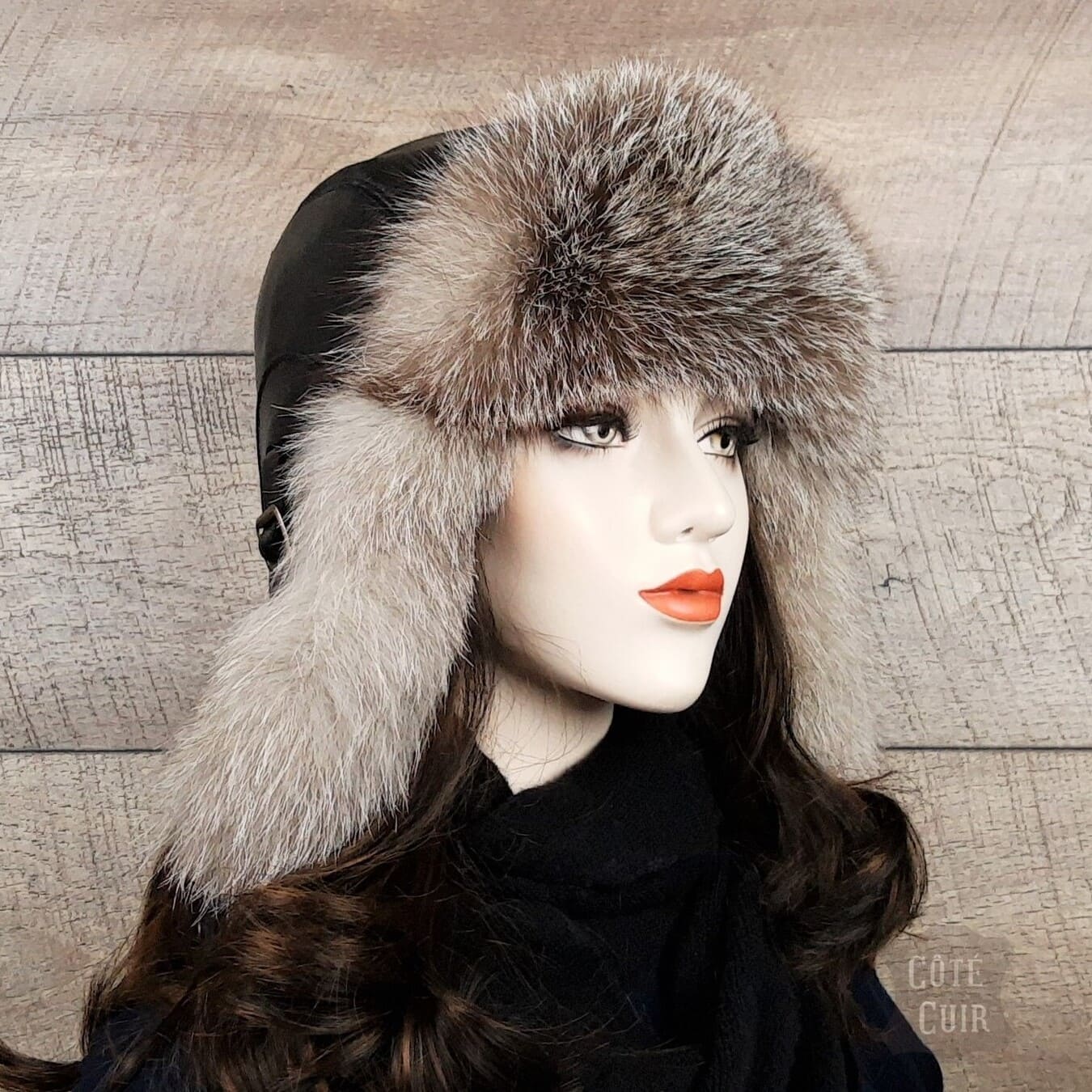 Bandeau chaud en fausse fourrure de renard pour femme, 1 pièce, chapeau  adapté à l'hiver, Mode en ligne